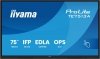 IIYAMA Monitor interaktywny 75 cali TE7513A-B2AG INFRARED,40pkt,IPS,4K,7H,500cd/m2,      WiFi,USB, ANDROID 14, Google EDLA,2x20W